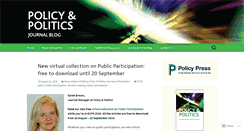 Desktop Screenshot of policyandpoliticsblog.com